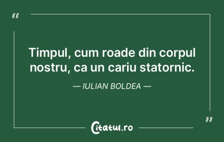 Un om mare nu are in realitate timp sa f...