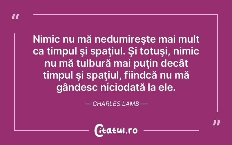 Citat Charles Lamb - citate viata