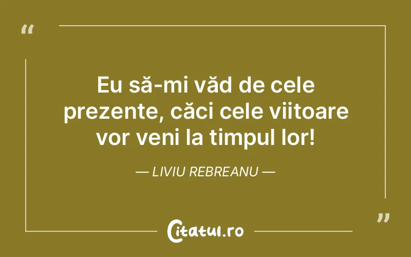 Citat Liviu Rebreanu - citate viata