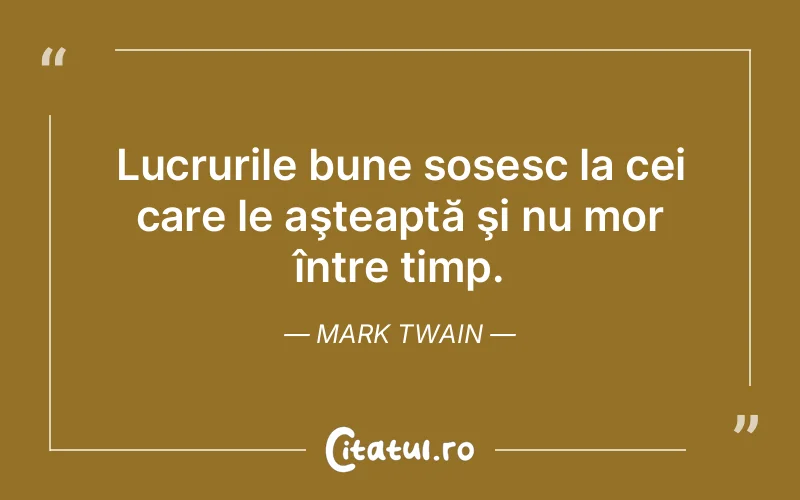 Citat Mark Twain - citate viata