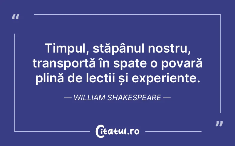 Citat William Shakespeare - citate viata