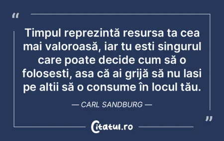 Timpul trece cu atât mai grabnic cu câ...