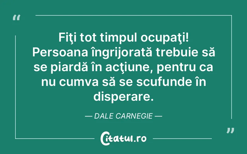 Citat Dale Carnegie - citate viata