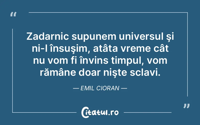 Citat Emil Cioran - citate viata