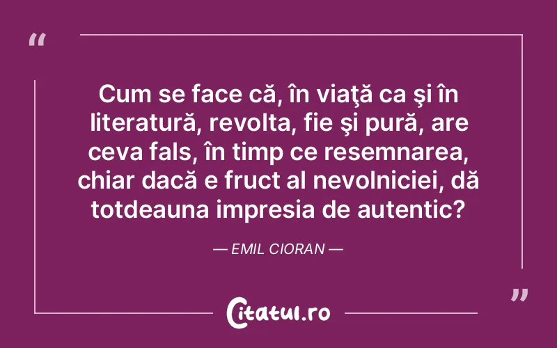 Citat Emil Cioran - citate viata