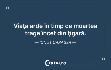 Suntem statuile pe care timpul le lasă ...