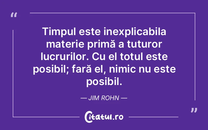 Citat Jim Rohn - citate viata