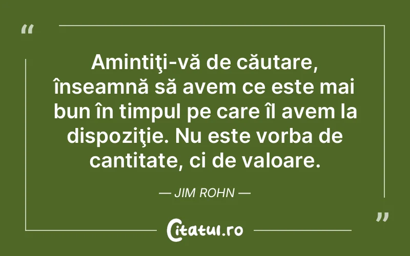 Citat Jim Rohn - citate viata