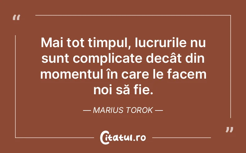 Citat Marius Torok - citate viata