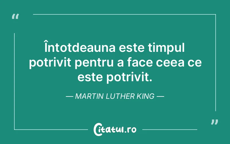 Citat Martin Luther King - citate viata