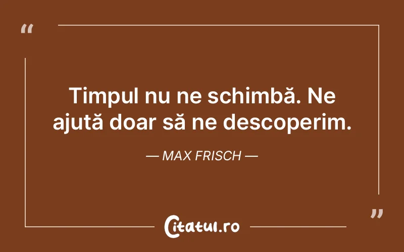 Citat Max Frisch - citate viata