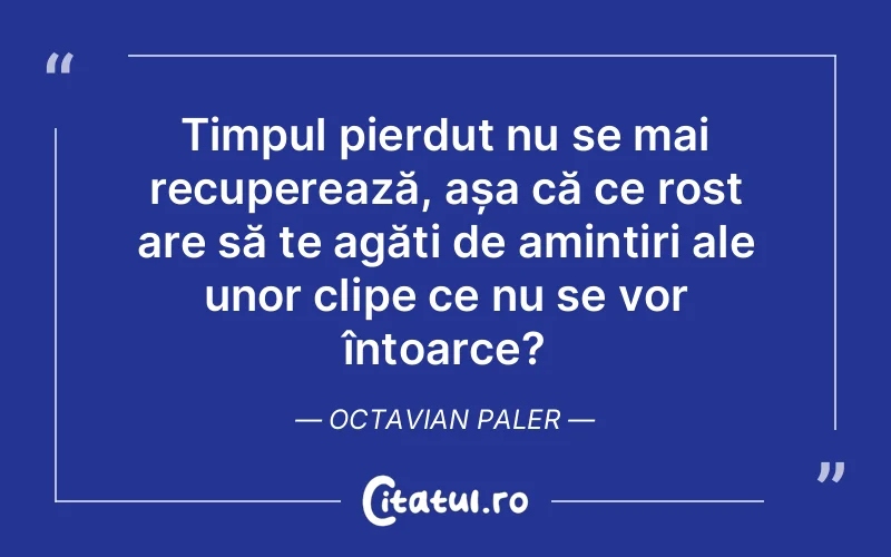Citat Octavian Paler - citate viata