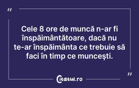 Nimeni nu este de neînlocuit, atâta ti...