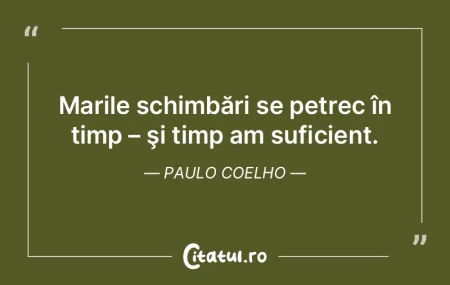 Mari civilizaţii dispar, iar noi nu ave...