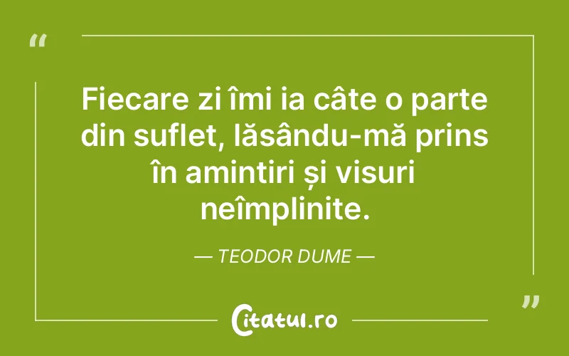 Citat Teodor Dume - citate viata