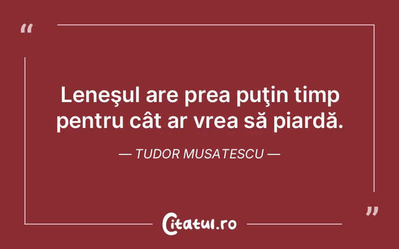Citat Tudor Musatescu - citate viata