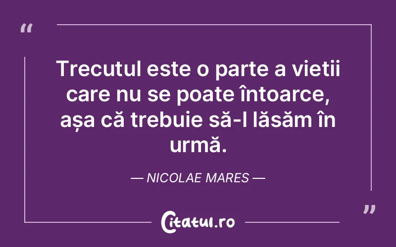 Citat Nicolae Mares - citate viata