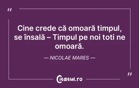 Răul, care în timp se dospește, sigur... Răul, care în timp se dospește, sigur...