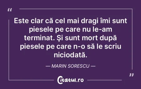 Geniul n-are moarte, dar nici noroc. Mih...