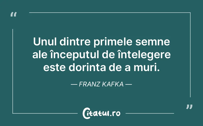 Citat Franz Kafka - citate viata