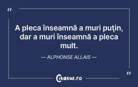 Moartea este un fenomen teribil. Alexand...