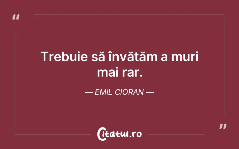 Citat Emil Cioran - citate viata
