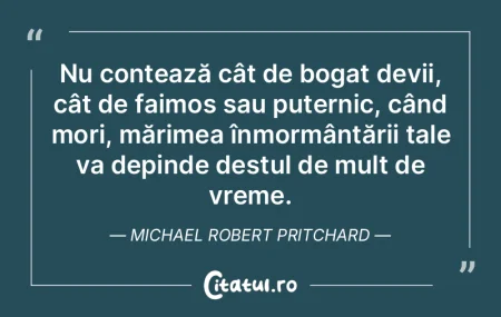 E rușinos să mori înainte de a câșt... E rușinos să mori înainte de a câșt...