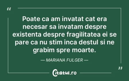 Moartea e, mai degrabă, o scrisoare pie...