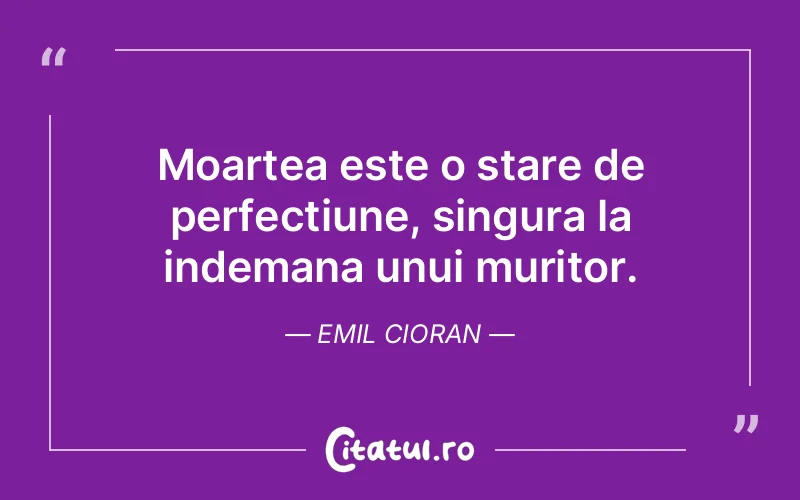 Citat Emil Cioran - citate viata