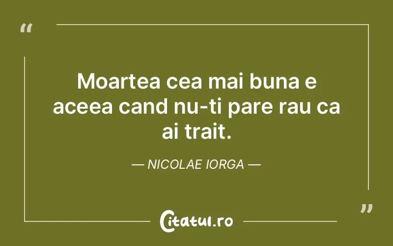 Citat Nicolae Iorga - citate viata