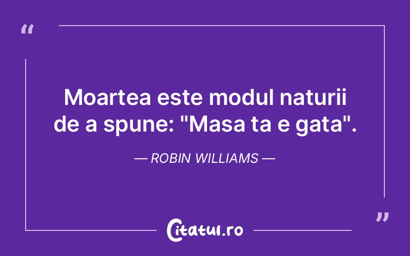 Citat Robin Williams - citate viata