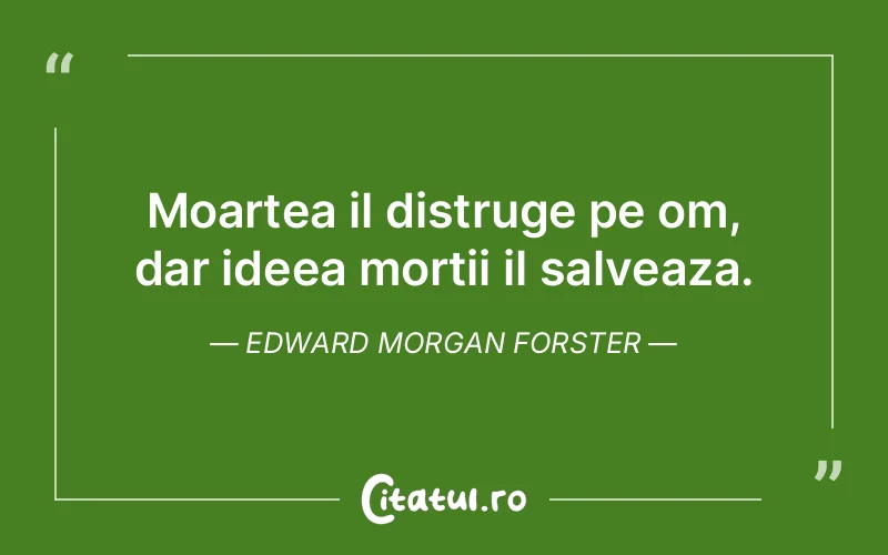 Citat Edward Morgan Forster - citate viata