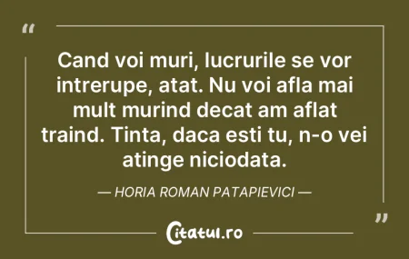 Se teme de a nu mai fi poet, dar în ace... Se teme de a nu mai fi poet, dar în ace...
