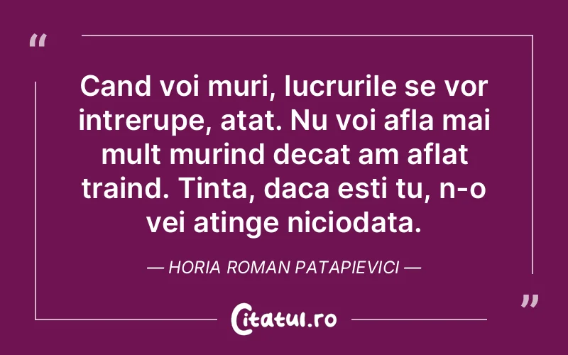 Citat Horia Roman Patapievici - citate viata
