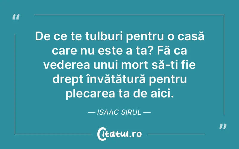 Citat Isaac Sirul - citate viata
