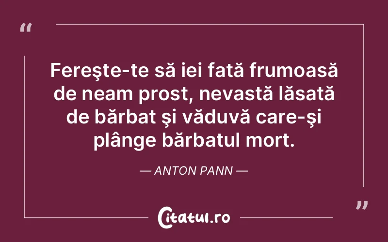 Citat Anton Pann - citate viata