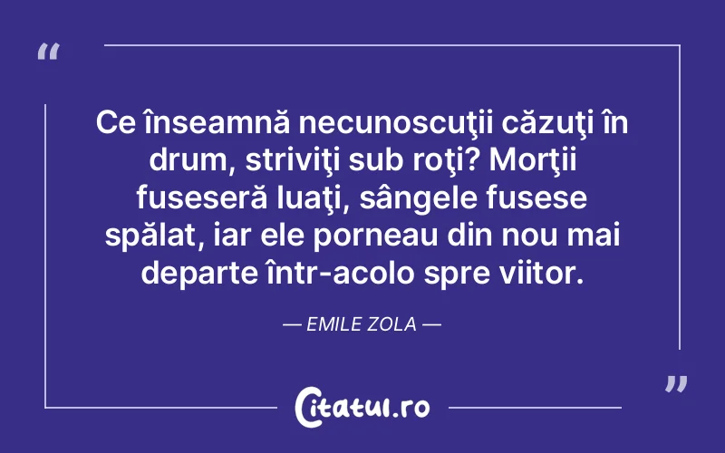 Citat Emile Zola - citate viata