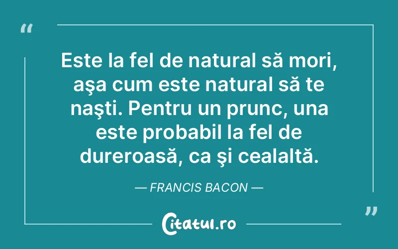 Citat Francis Bacon - citate viata