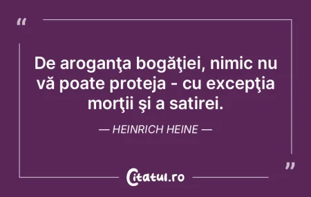 Inerţia este crepusculul morţii, iar l...