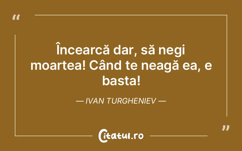 Citat Ivan Turgheniev - citate viata
