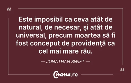 Ce păcat că nu putem muri decât o dat...