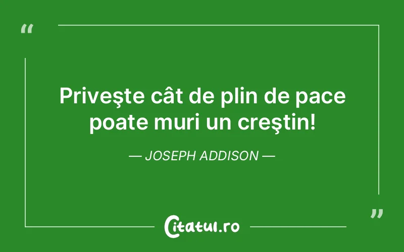 Citat Joseph Addison - citate viata