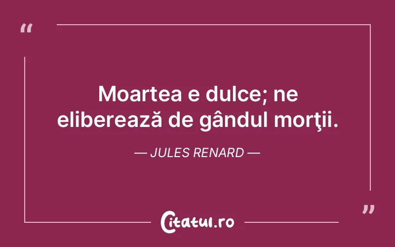 Citat Jules Renard - citate viata