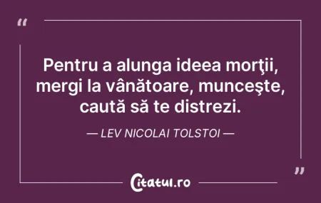 O inimă mare nu tremură înaintea mor�...