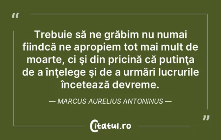 Moartea reprezintă o eliberare din tira...