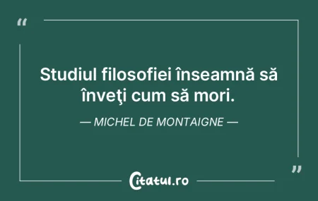 Nu trebuie să mori ca să te răzbuni. ...
