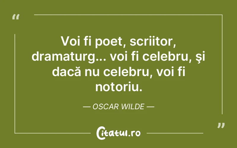 Citat Oscar Wilde - citate viata