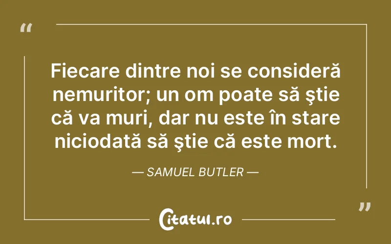 Citat Samuel Butler - citate viata