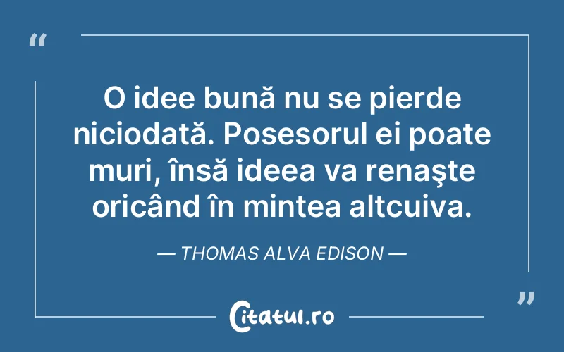 Citat Thomas Alva Edison - citate viata
