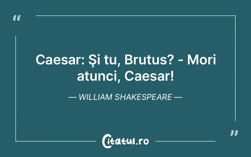 Citat William Shakespeare - citate viata